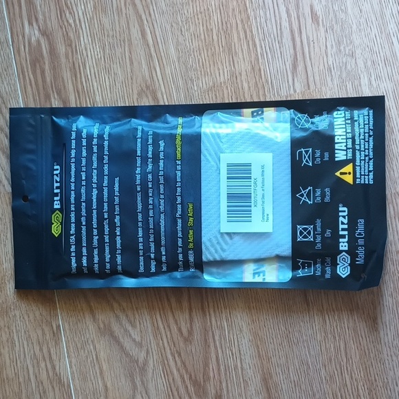NWT Blitzu Premium Graduated Foot Compression Sleeves XXL Unisex White - Picture 2 of 9